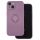 Husa Apple iPhone 11, Ring Silicone, suport sustinere rotativ, catifea in interior, mov
