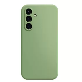   Husa Samsung Galaxy A15, Luxury Silicone, protectie camera, catifea in interior, verde olive
