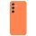 Husa Samsung Galaxy A15, Luxury Silicone, protectie camera, catifea in interior, portocalie