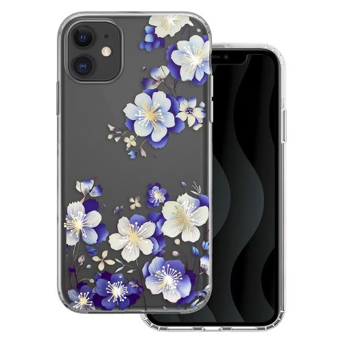 Husa Apple iPhone 11, IMD Print Case, TPU flexibil, transparent, Floral