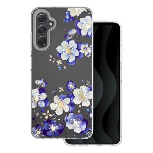 Husa Samsung Galaxy A13 5G / A04s, IMD Print Case, TPU flexibil, transparent, Floral