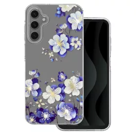   Husa Samsung Galaxy A25, IMD Print Case, TPU flexibil, transparent, Floral