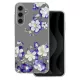 Husa Samsung Galaxy A25, IMD Print Case, TPU flexibil, transparent, Floral