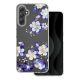 Husa Samsung Galaxy A34, IMD Print Case, TPU flexibil, transparent, Floral