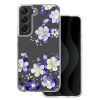 Husa Samsung Galaxy S22, IMD Print Case, TPU flexibil, transparent, Floral