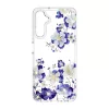 Husa Samsung Galaxy S23, IMD Print Case, TPU flexibil, transparent, Floral