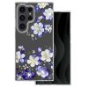 Husa Samsung Galaxy S24 Ultra, IMD Print Case, TPU flexibil, transparent, Floral