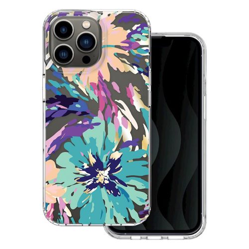 Husa Apple iPhone 12 / iPhone 12 Pro, IMD Print Case, TPU flexibil, transparent, Splash