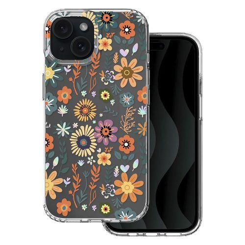 Husa Apple iPhone 15, IMD Print Case, TPU flexibil, transparent, Field