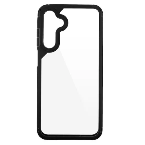 Husa protectie Samsung Galaxy A05s, Color Shock TPU, margini antisoc, spate transparent, neagra