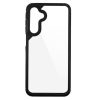 Husa protectie Samsung Galaxy A54, Color Shock TPU, margini antisoc, spate transparent, neagra