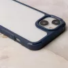 Husa protectie Apple iPhone 14 Pro Max, Color Shock TPU, margini antisoc, spate transparent, albastru