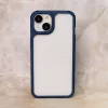 Husa protectie Apple iPhone 14 Pro Max, Color Shock TPU, margini antisoc, spate transparent, albastru