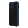 Husa protectie Apple iPhone 14 Pro Max, Color Shock TPU, margini antisoc, spate transparent, albastru