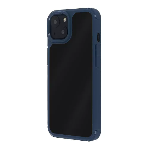 Husa protectie Apple iPhone 14 Pro Max, Color Shock TPU, margini antisoc, spate transparent, albastru