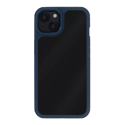 Husa protectie Apple iPhone 14 Pro Max, Color Shock TPU, margini antisoc, spate transparent, albastru