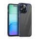 Husa protectie Apple iPhone 15 Pro, Color Shock TPU, margini antisoc, spate transparent, albastru