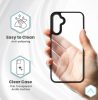Husa protectie Samsung Galaxy A25, Color Shock TPU, margini antisoc, spate transparent, albastru inchis