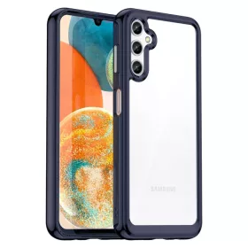   Husa protectie Samsung Galaxy A25, Color Shock TPU, margini antisoc, spate transparent, gri