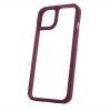 Husa protectie Apple iPhone 15 Pro Max, Color Shock TPU, margini antisoc, spate transparent, burgundy