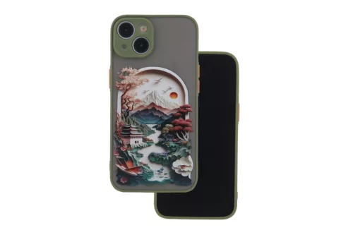 Husa Samsung Galaxy A55, Ultra Trendy, protectie camera, TPU + PC, margini verzi