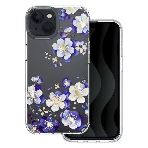 Husa Apple iPhone 16 Plus, IMD Print Case, TPU flexibil, transparent, Floral