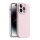 Husa Apple iPhone 15 Pro, Luxury Silicone, catifea in interior, protectie camere, roz pal