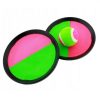 Set Catch Ball cu 2 discuri si o minge, verde/roz