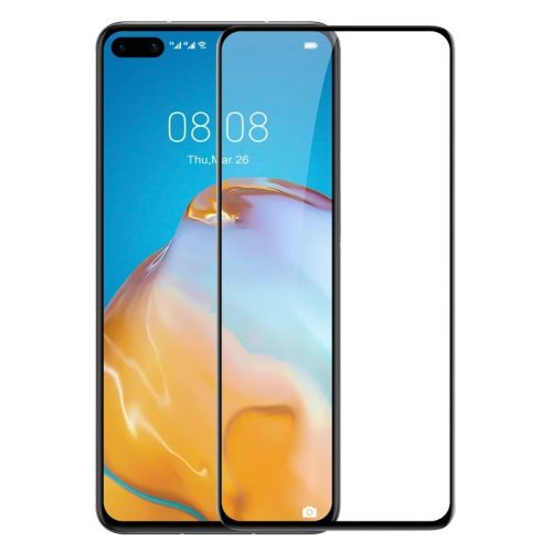 Folie de sticla Full Glue pentru Huawei P40, margini negre