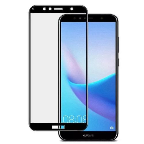 Folie de sticla Full Glue 9D pentru Huawei Y6 2018, margini negre