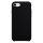 Husa Liquid Silicone Case pentru Apple iPhone 7/8, interior microfibra, neagra