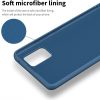 Husa Liquid Silicone Case pentru Samsung Galaxy A41, interior microfibra, albastru inchis