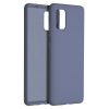 Husa Liquid Silicone Case pentru Samsung Galaxy A41, interior microfibra, albastru nisipos