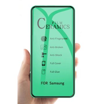   Folie de protectie Ceramic Film pentru Samsung Galaxy S8 Plus, margini curbate, negre
