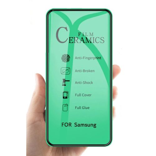 Folie de protectie Ceramic Film pentru Samsung Galaxy S10 Plus, margini negre