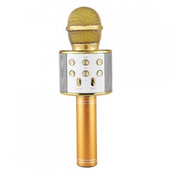 Microfon Karaoke WS858, auriu