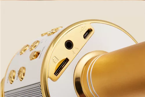 Microfon Karaoke WS858, auriu