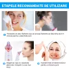 Aspirator facial Y08, ingrijire ten, indepartarea punctelor negre, minimizarea porilor, portabil, alb