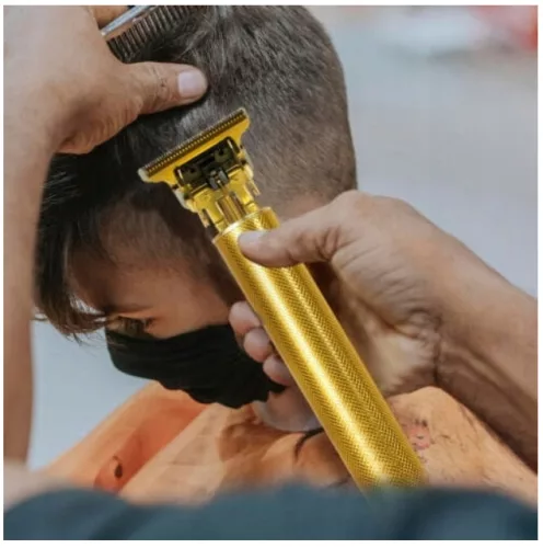 Aparat de tuns / masina de tuns VINTAGE T9, acumulator detasabil, 4 grile, auriu