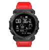 Ceas Smartwatch FitPro FD68, 1.3" IPS,  Bluetooth 4.0, pulsoximetru, curea rosie
