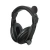 Casti stereo cu microfon Well, lungime cablu 1.8 metri, conexiune jack 3.5 mm, diametru difuzor 40 mm, impedanta 32 Ohm, negre