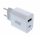 Incarcator casa Well,  1 x USB-A QC3.0, 1 x USB-C PD 18W, bulk, alb