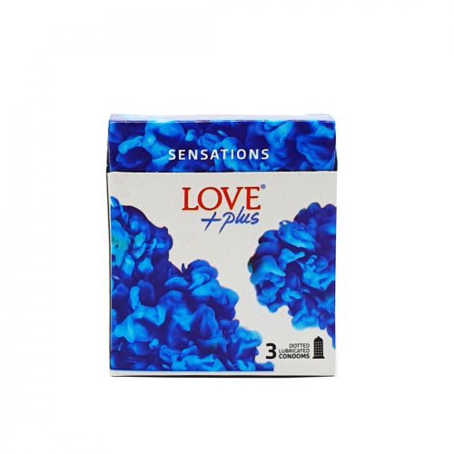 Set 3 prezervative Love Plus Sensations