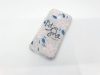 Husa Flowers Glitter pentru Huawei Mate 20 Lite, cu mesaj, argintie