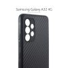 Husa Samsung Galaxy A32 4g, Carbon Case, TPU moale cu aspect carbon, neagra