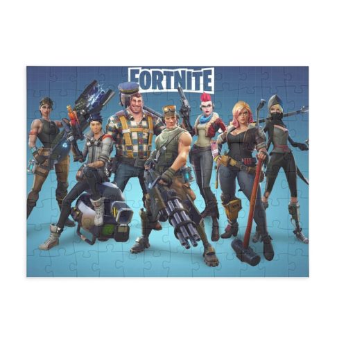 Puzzle 80 piese, 20 x 15 cm, personaje Fortnite, model 3