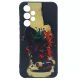 Husa Samsung Galaxy A33 5G, Luxury Printed Silicone, catifea in interior, protectie camere, design 4