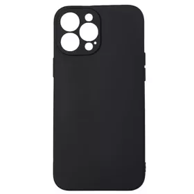   Husa Apple iPhone 15 Pro , Luxury Silicone, catifea in interior, protectie camere, neagra