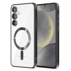   Husa Samsung Galaxy A17, Electroplating Magsafe TPU, protectie camera, neagra