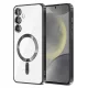 Husa Samsung Galaxy A17, Electroplating Magsafe TPU, protectie camera, neagra